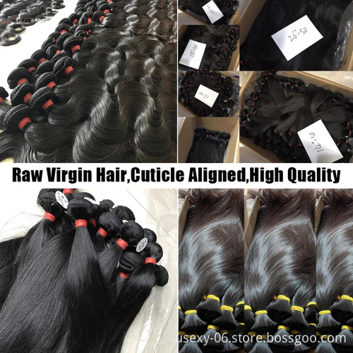 10A Grade High Quality Double Drawn Raw Virgin Cuticle Aligned Human Hair Bundles,100 Brazilian Human Hair Extension Vendors